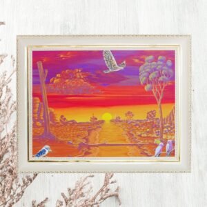 All Done Sunset at Galah Creek Canvas Painting